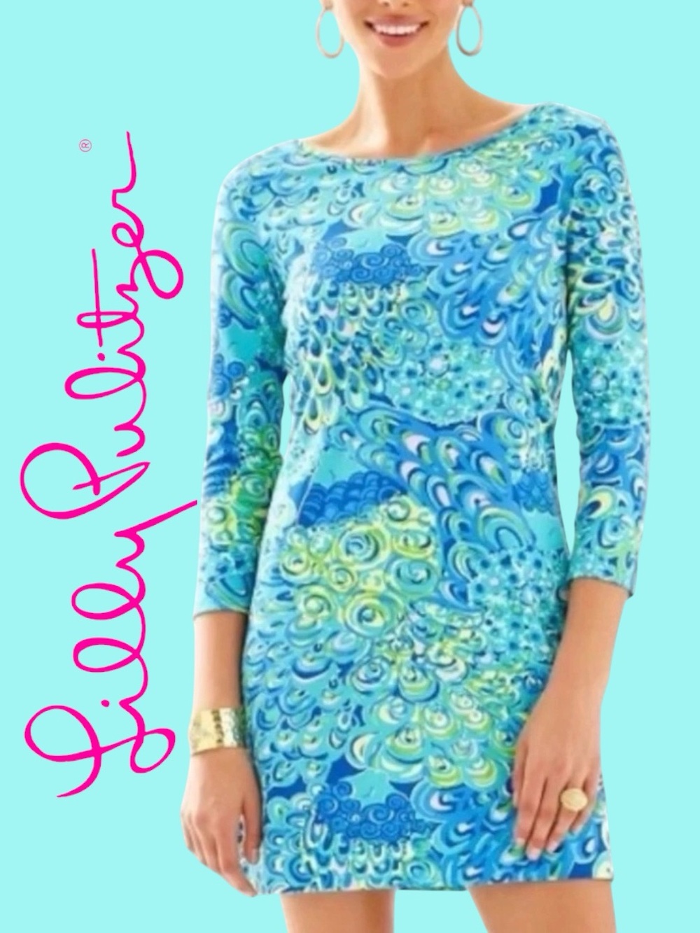 Lilly Pulitzer • NWOT Lilly’s Lagoon Marlowe Dress || Medium 🦩